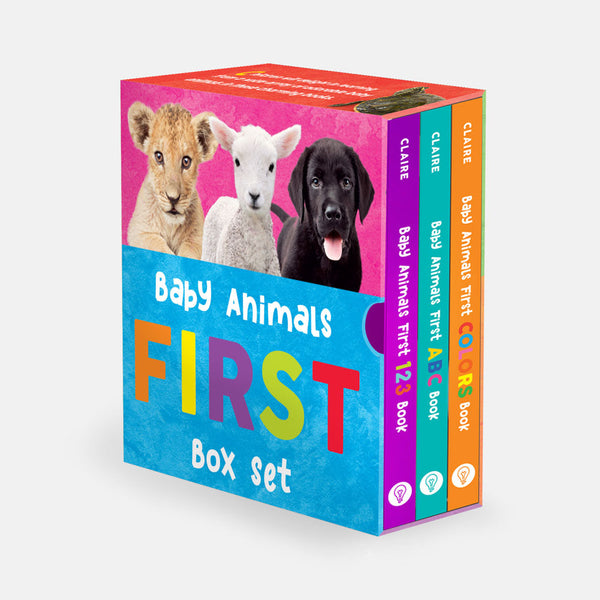 Baby Animals First Box Set: 123, ABC, Colors | Key Learning